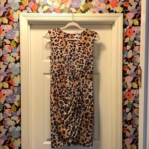 Calvin Klein Leopard Print Dress Size 6